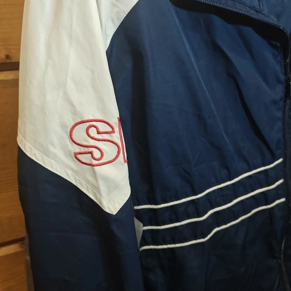 Dunbrooke New England Patriots Jacket Mens Blue NFL‎ Full Zip Windbreaker Size L